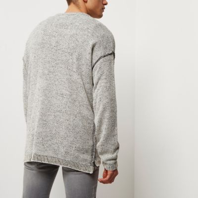 Dark grey stitch jumper